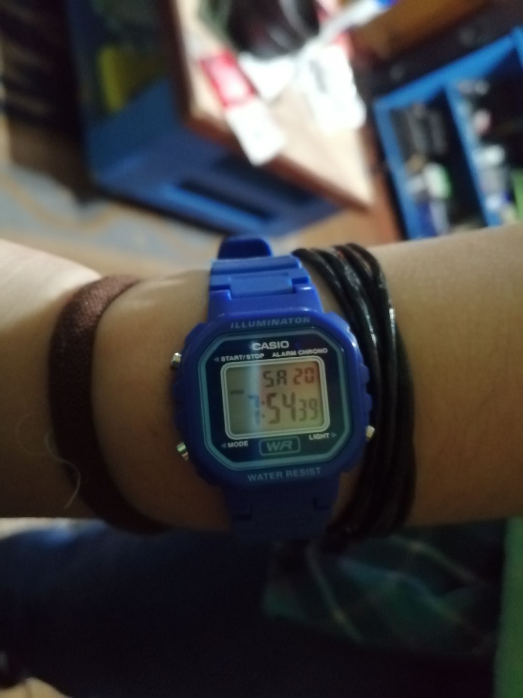 Customer photo review of Reloj Casio Vintage LA-20WH-2ADF Azul