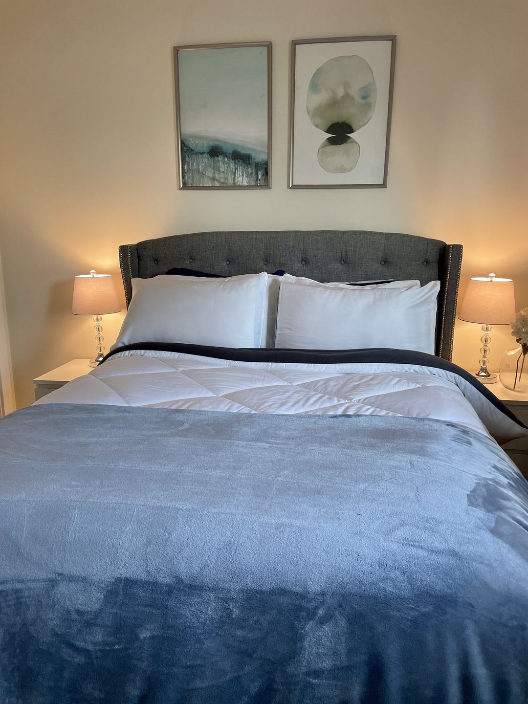 Customer photo review of DÍA Over-Sized Eucalyptus Comforter Set