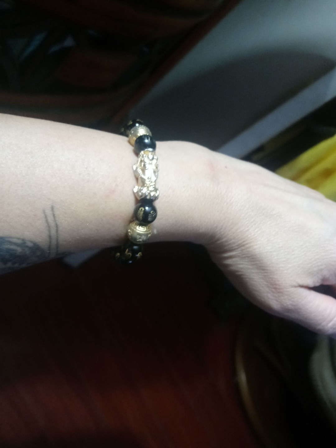 Customer photo review of Feng Shui Black Obsidian Wealth Bracelet