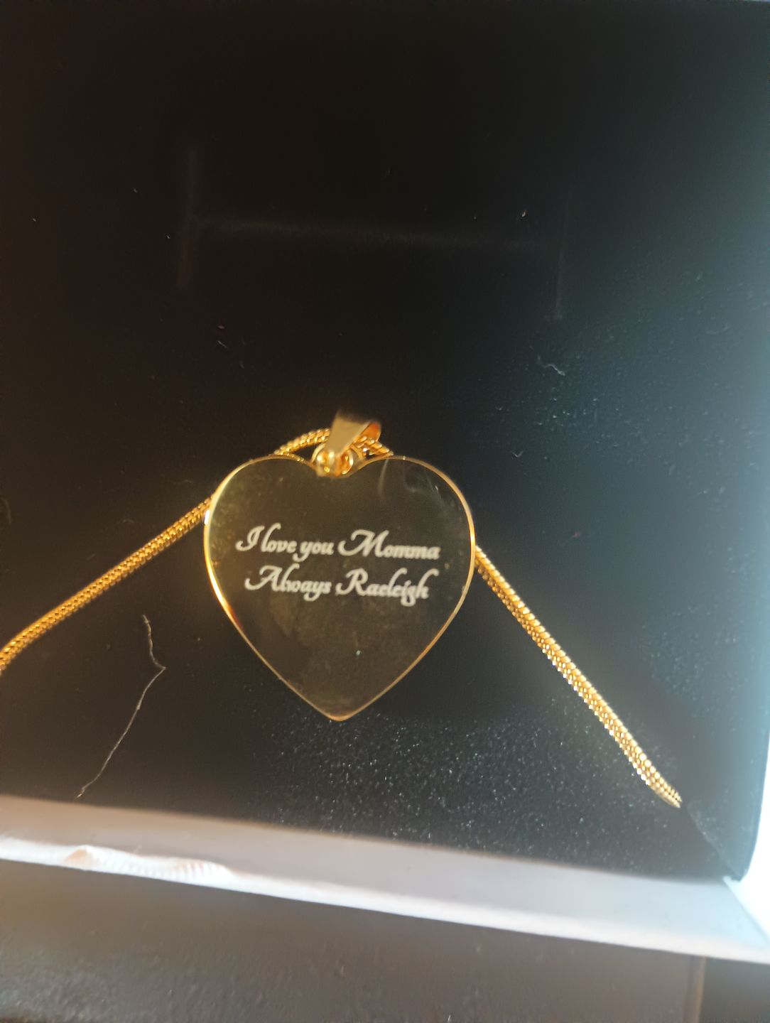 Customer photo review of Personalized Tree Of Life Heart Necklace, Tree Of Life Gift, Tree Of Life Jewelry