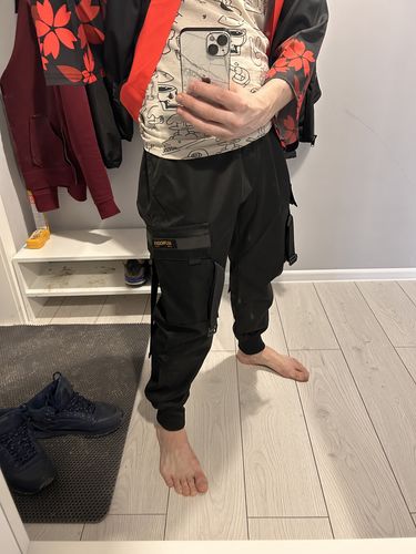 Customer photo review of Pants Multi-pocket Techwear