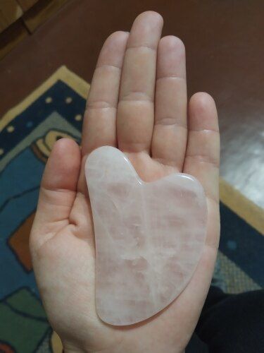 Customer photo review of Gua Sha Quartz Rose