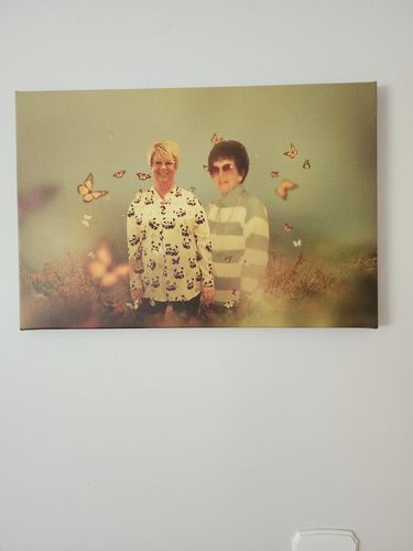 Customer photo review of Butterfly Garden - Custom Portrait