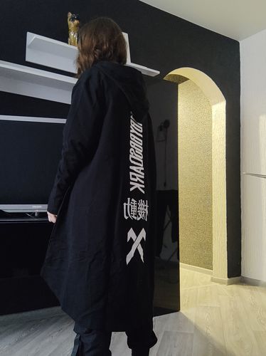 Customer photo review of Techwear Long Jacket