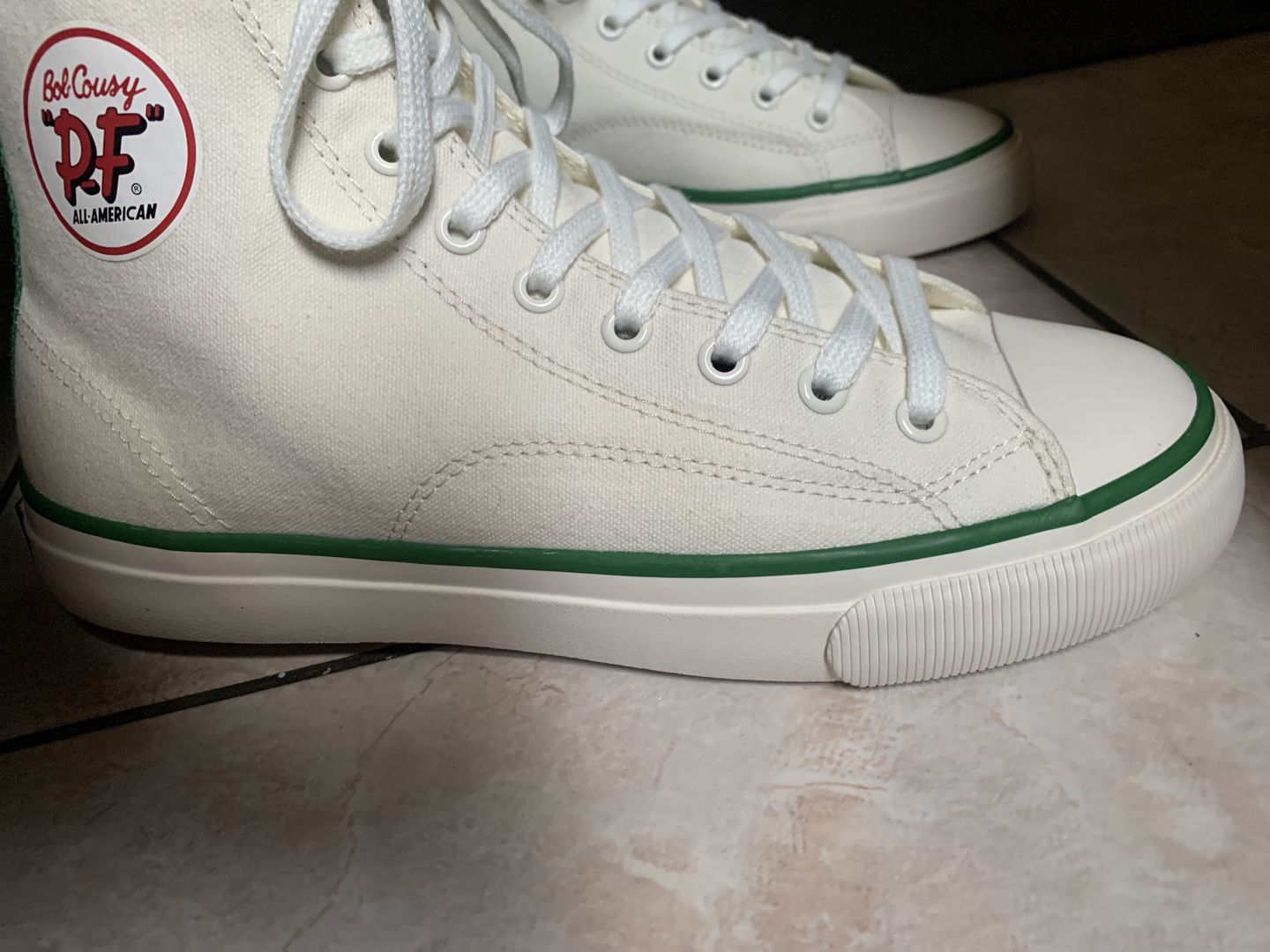 Customer photo review of Bob Cousy All American Hi Top | Unisex Canvas Sneaker