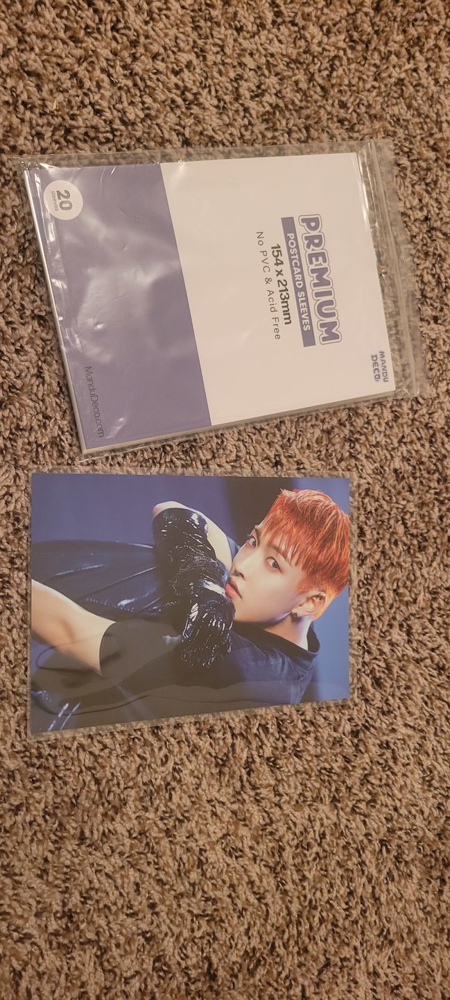 Customer photo review of LIMITED EDITION: PREMIUM POSTCARD SLEEVES - INDIGO VERSION (154x213MM)