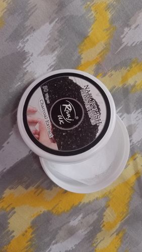 Customer photo review of Nail Polish Remover Wipes (Charcoal Extract)