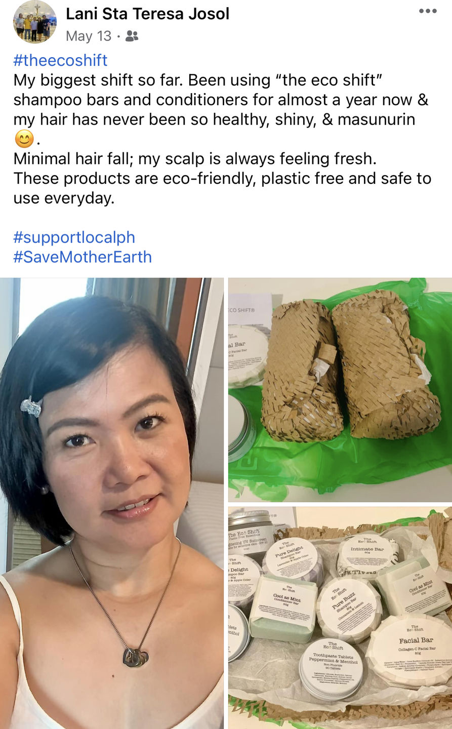 Customer photo review of Anti Dandruff Shampoo Bar Pure Buzz
