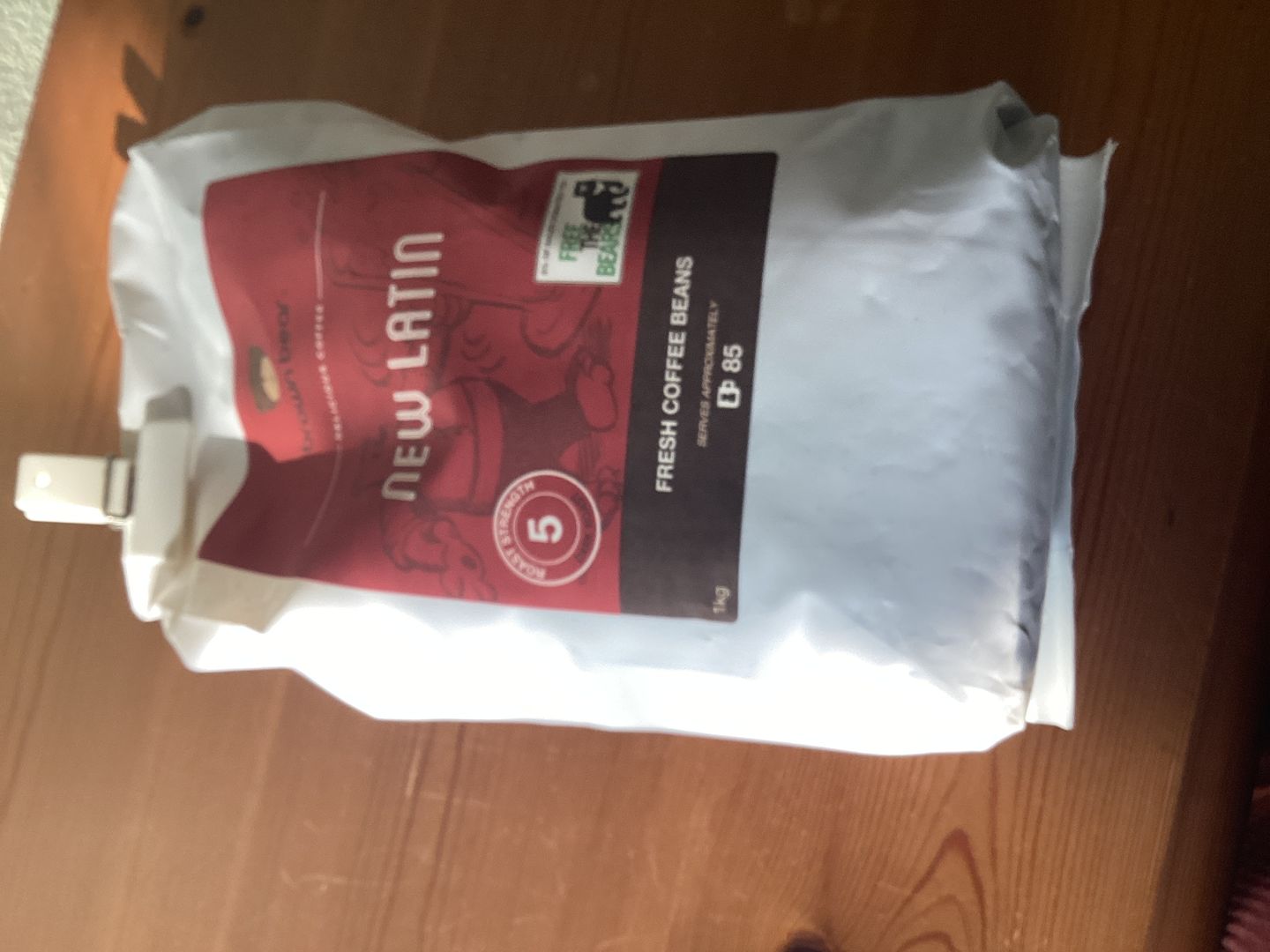 Customer photo review of New Latin Espresso Coffee, Strength 5, Dark Roast