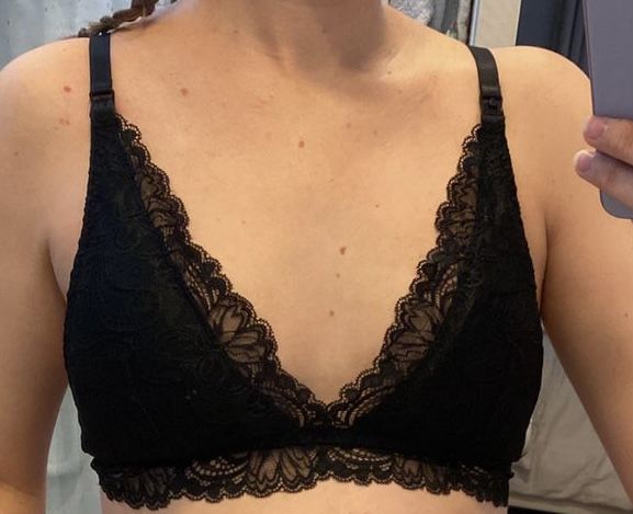Customer photo review of Avery Dove Nursing Bralette