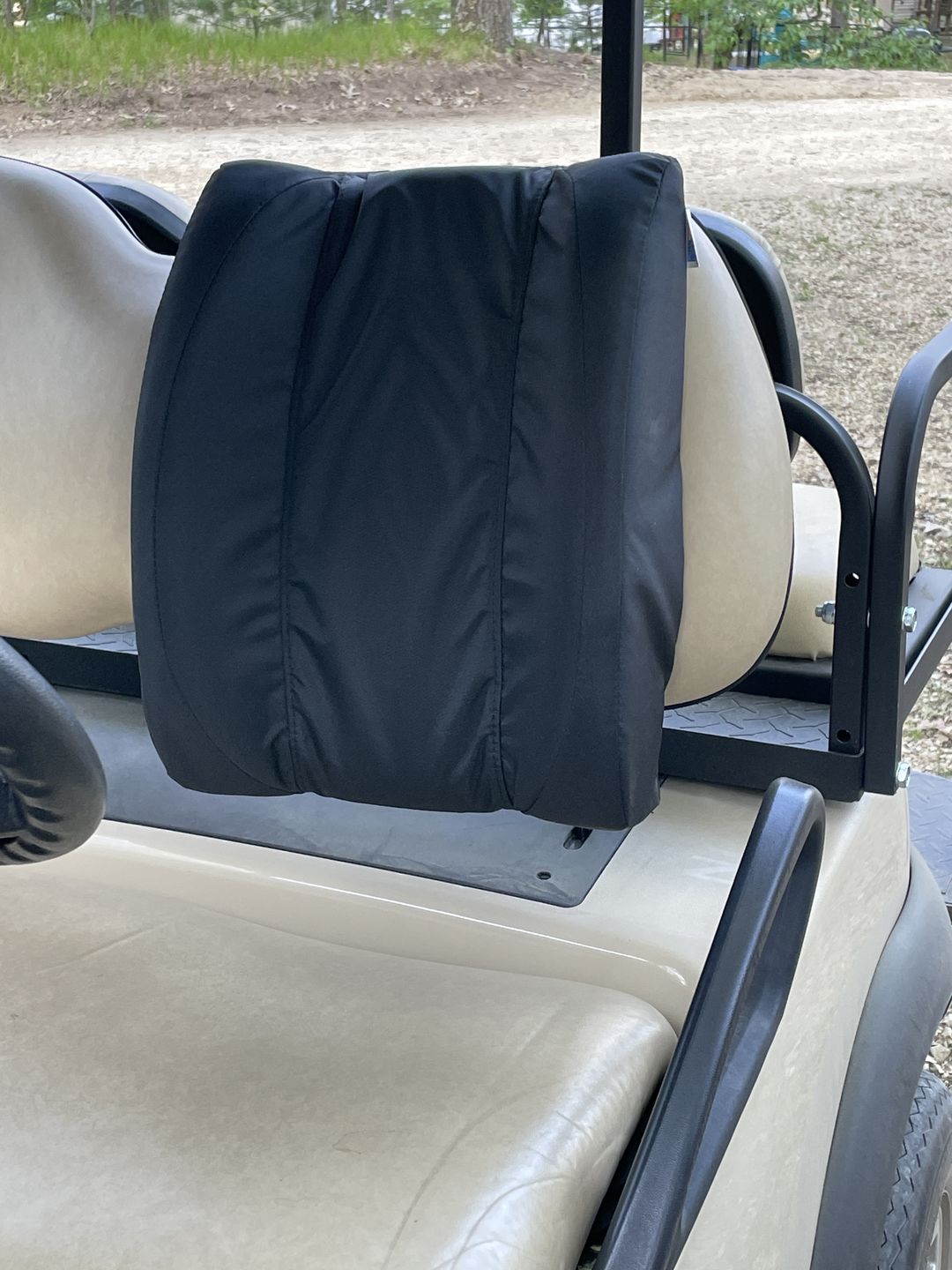 Customer photo review of Universal Back Buddy Golf Cart / Marine Lumbar Support Cushion