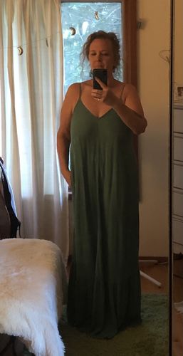 Customer photo review of Lovestitch Beach Bound Maxi Dress (Seaglass Green)