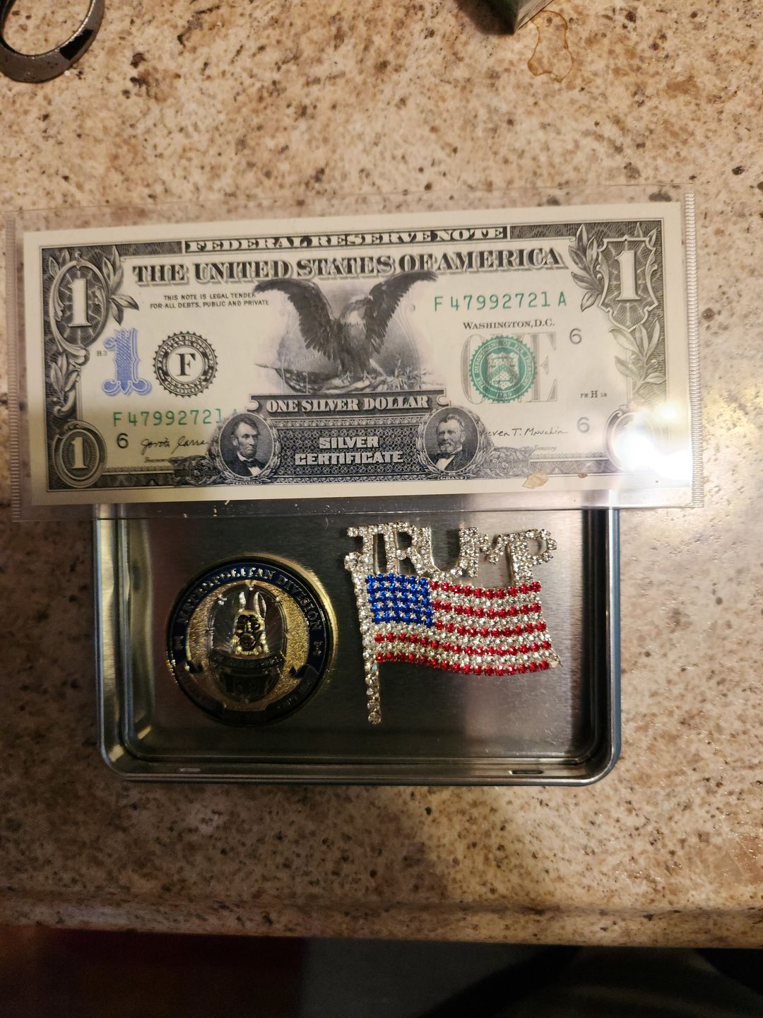 Customer photo review of Police Thank You For Your Service Coin