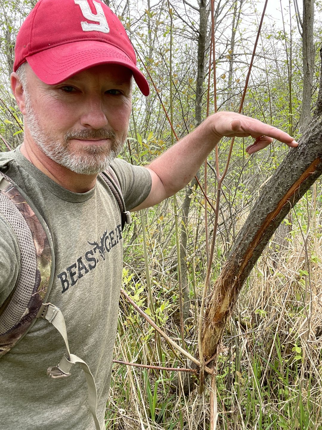 Customer photo review of BEAST GEAR MILITARY GREEN T-SHIRT