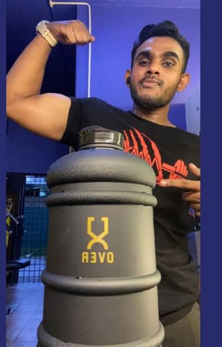 Customer photo review of 2.2L Oversized Bottle with Flip Cap