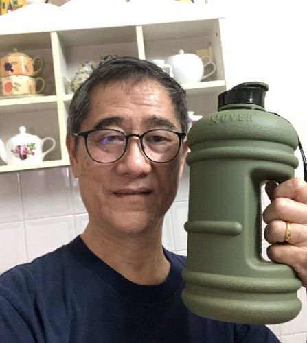 Customer photo review of 2.2L Oversized Bottle with Flip Cap