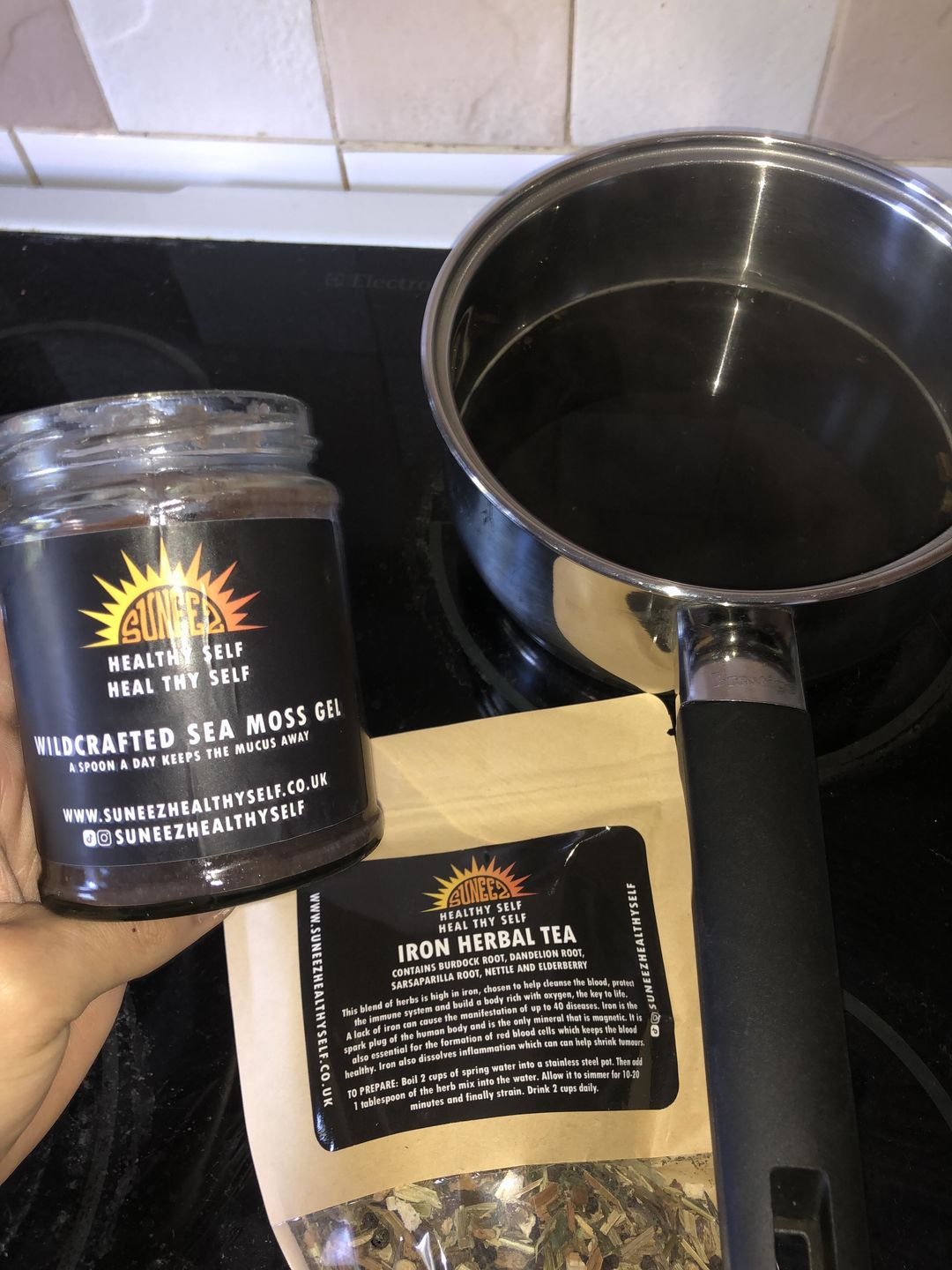 Customer photo review of Purple Wildcrafted Sea Moss Gel