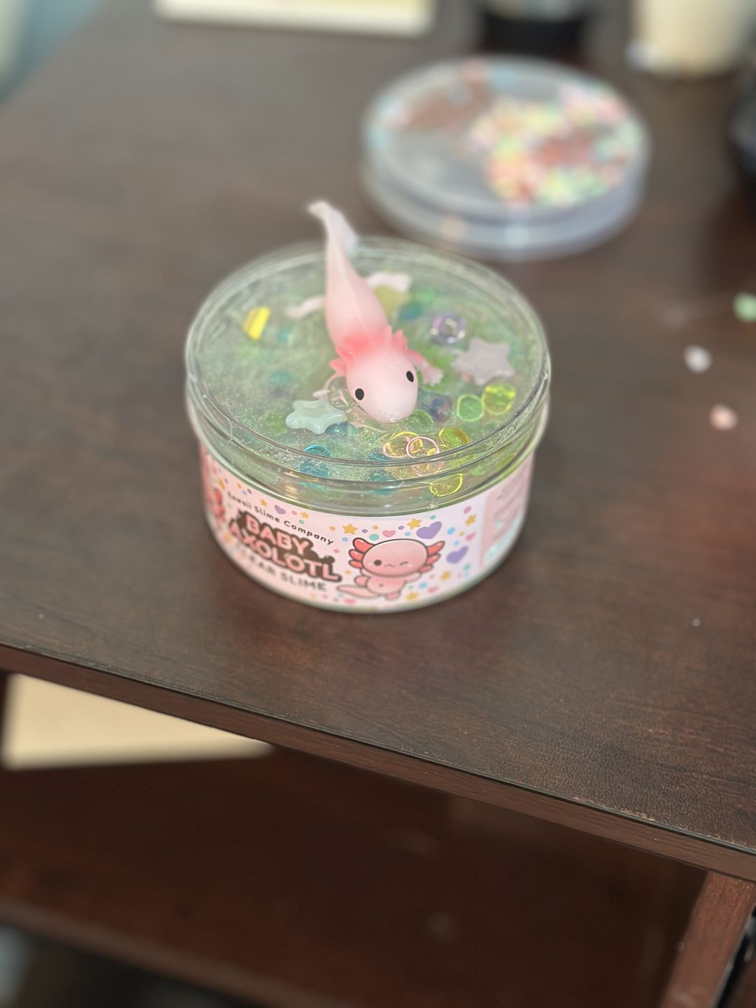 Customer photo review of Baby Axolotl Clear Slime