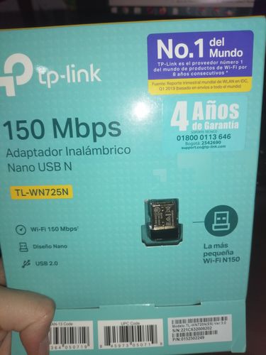 Customer photo review of Tarjeta de Red tp link TL-WN725N USB Nano Inalámbrico N 150Mbps