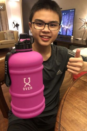Customer photo review of 2.2L Oversized Bottle with Flip Cap