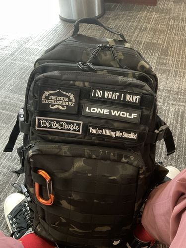 Customer photo review of Gen 3 Black Camo 45L Backpack