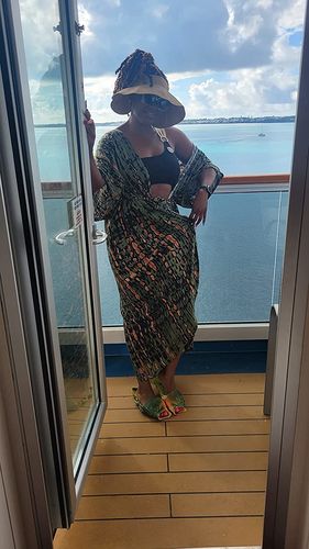 Customer photo review of Sage Harmony Kimono
