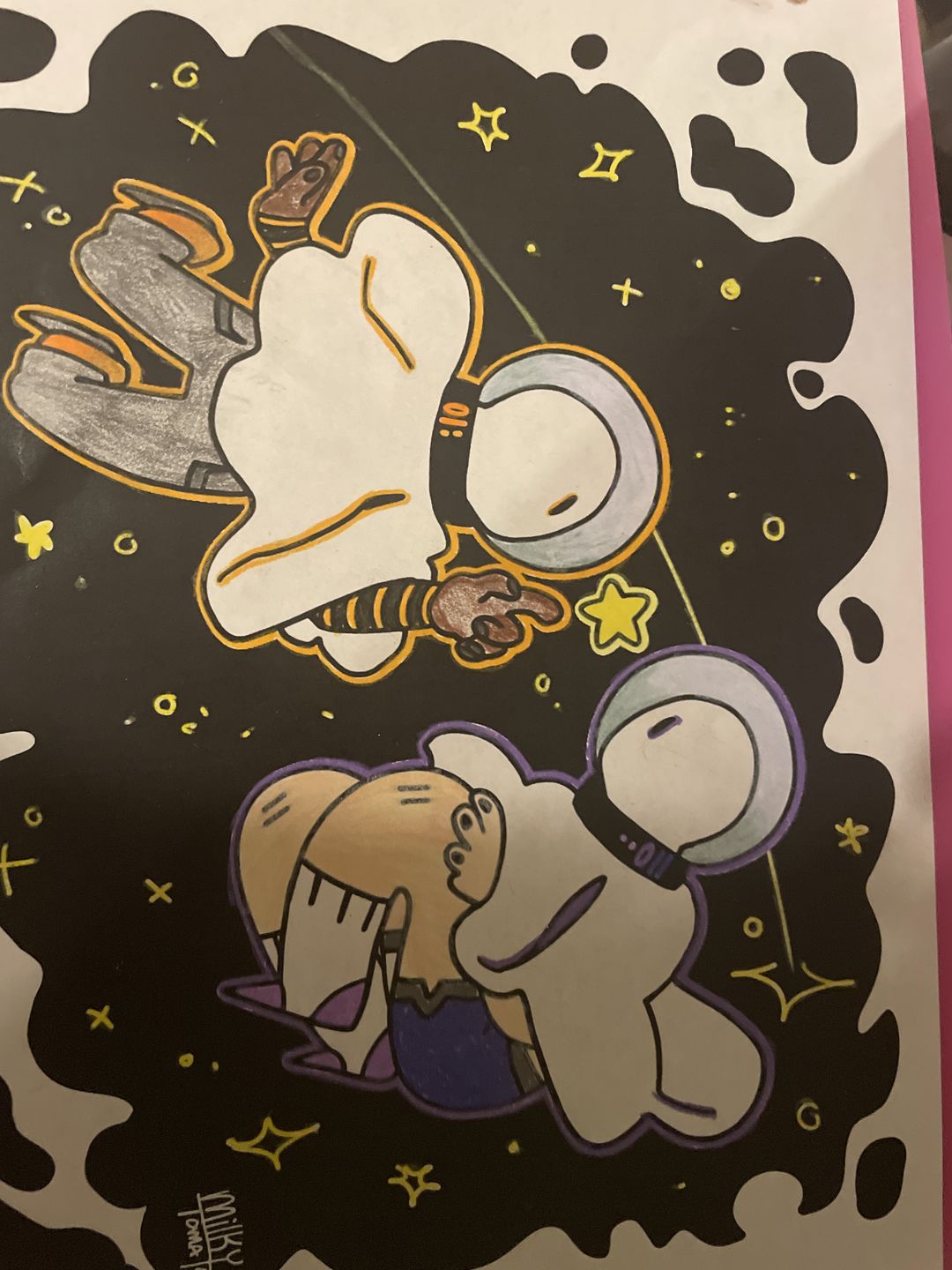 Customer photo review of Space Ghost Coloring Page PDF