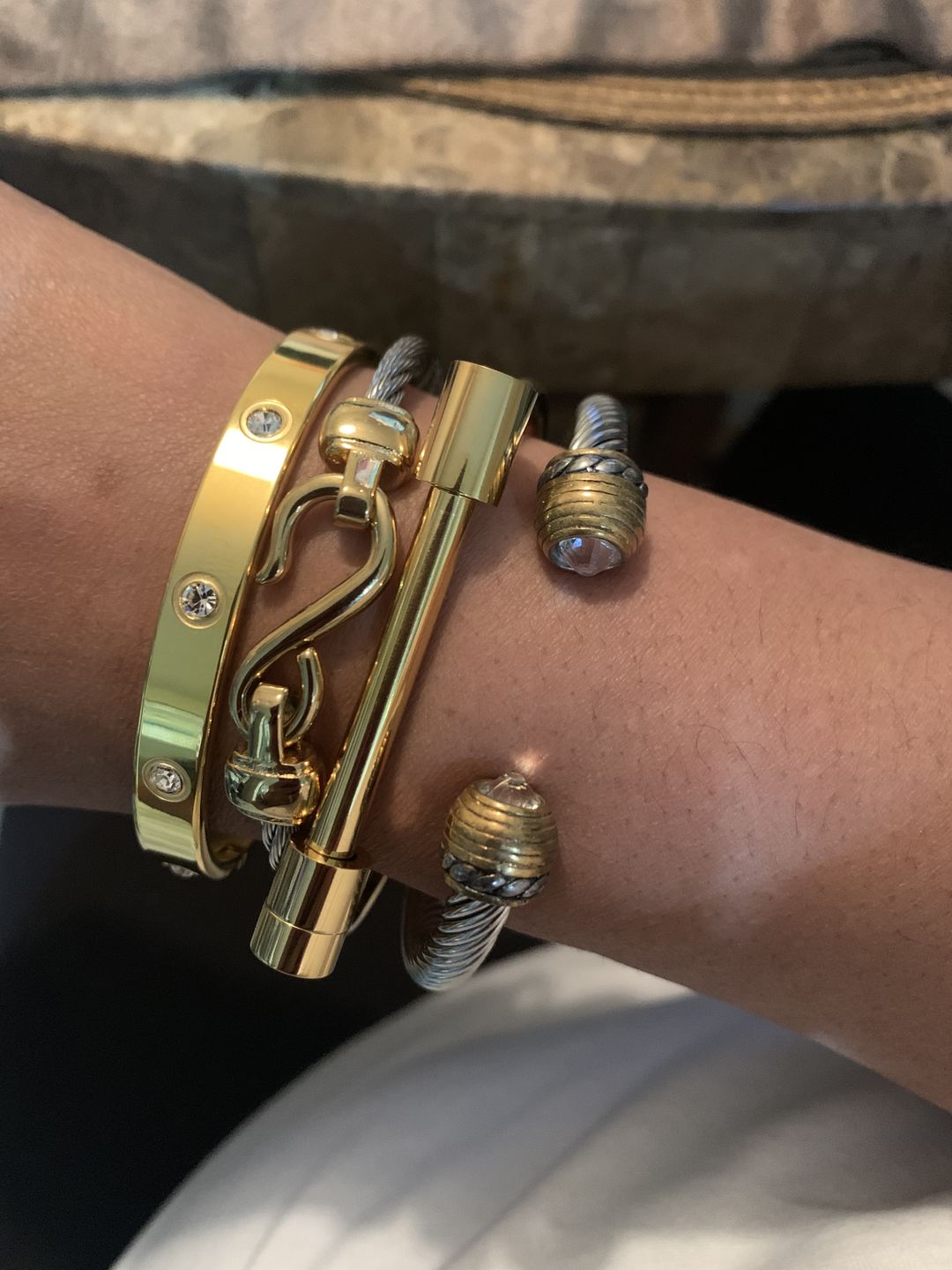 Customer photo review of Joanna Bracelet Stack
