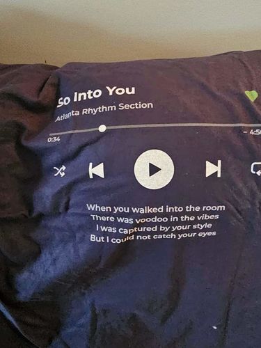 Customer photo review of Your Favorite Song T-Shirt Music Player