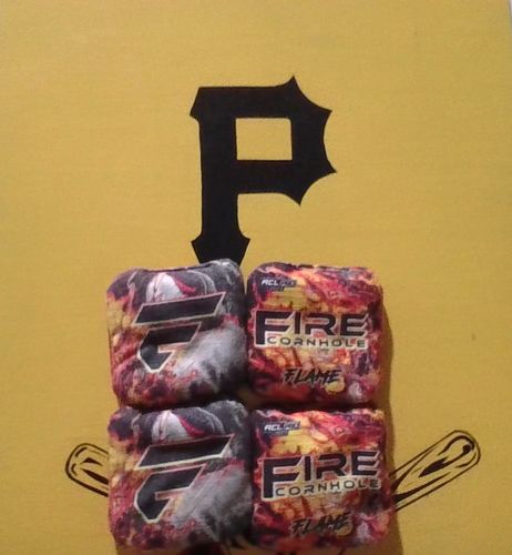 Customer photo review of 2023 Fire Flame Cornhole Bags - Set of 4