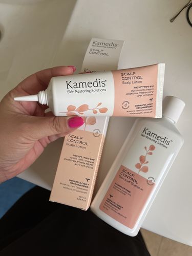 Customer photo review of ערכה דו שלבית לטיפול בקשקשים | SEBO DANDRUFF KIT