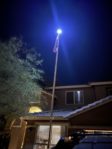 Customer photo review of 25ft. Sectional Flagpole Rated to 65mph