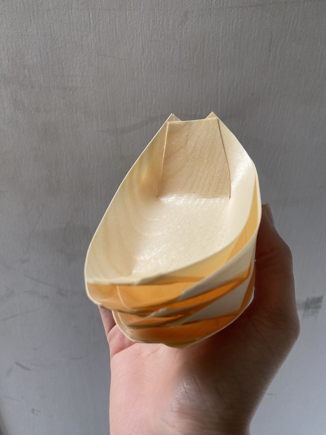 Customer photo review of Wooden Bamboo Serving Food Boats