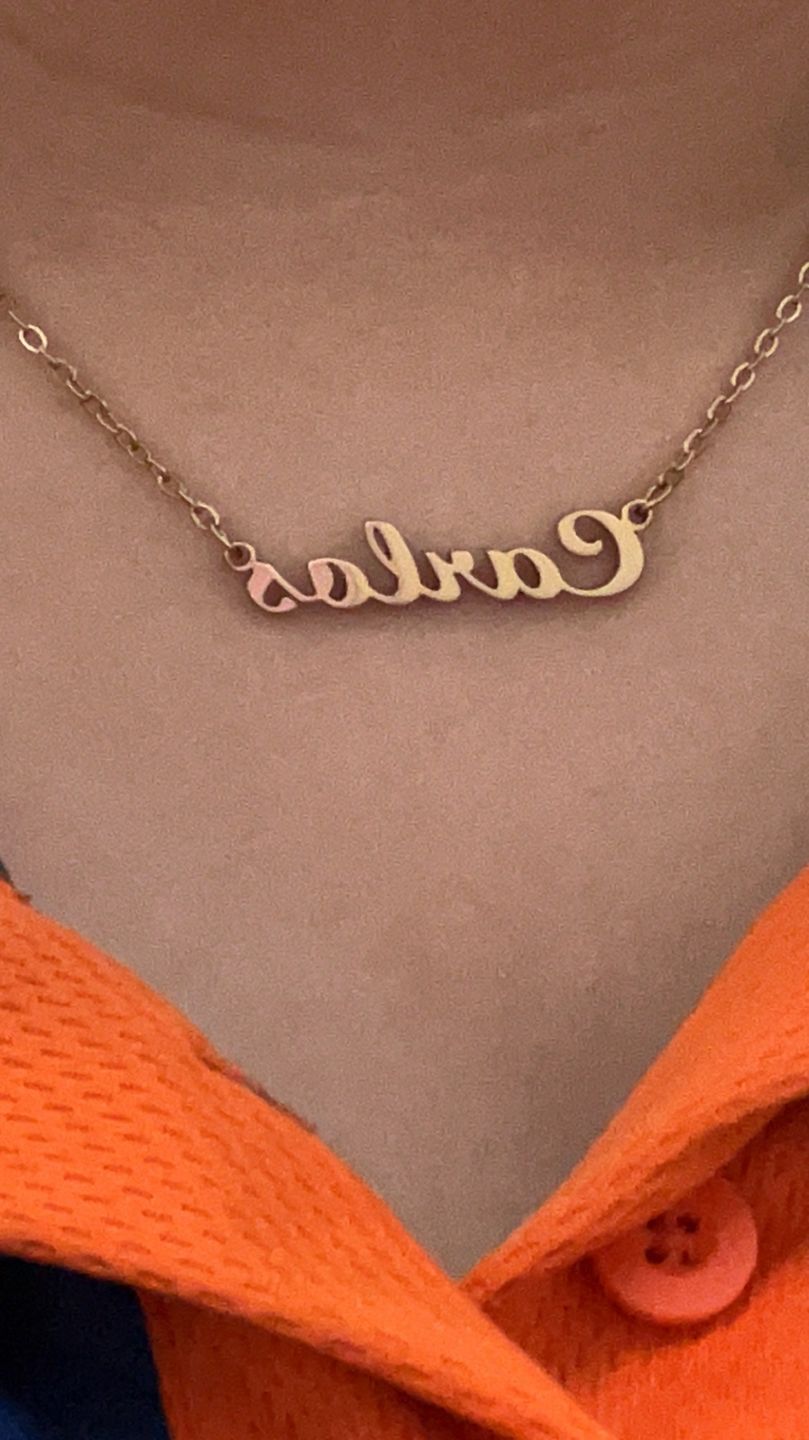 Customer photo review of Personalized Original Name Necklace