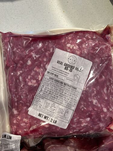 Customer photo review of Halal Veal Ground Meat