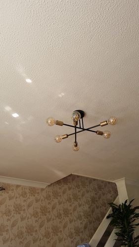 Customer photo review of Six-Light Sputnik Semi Flush Ceiling Light
