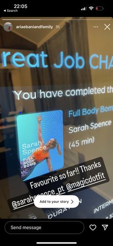 Customer photo review of MAGIC Plus: The Most Intelligent Home Gym