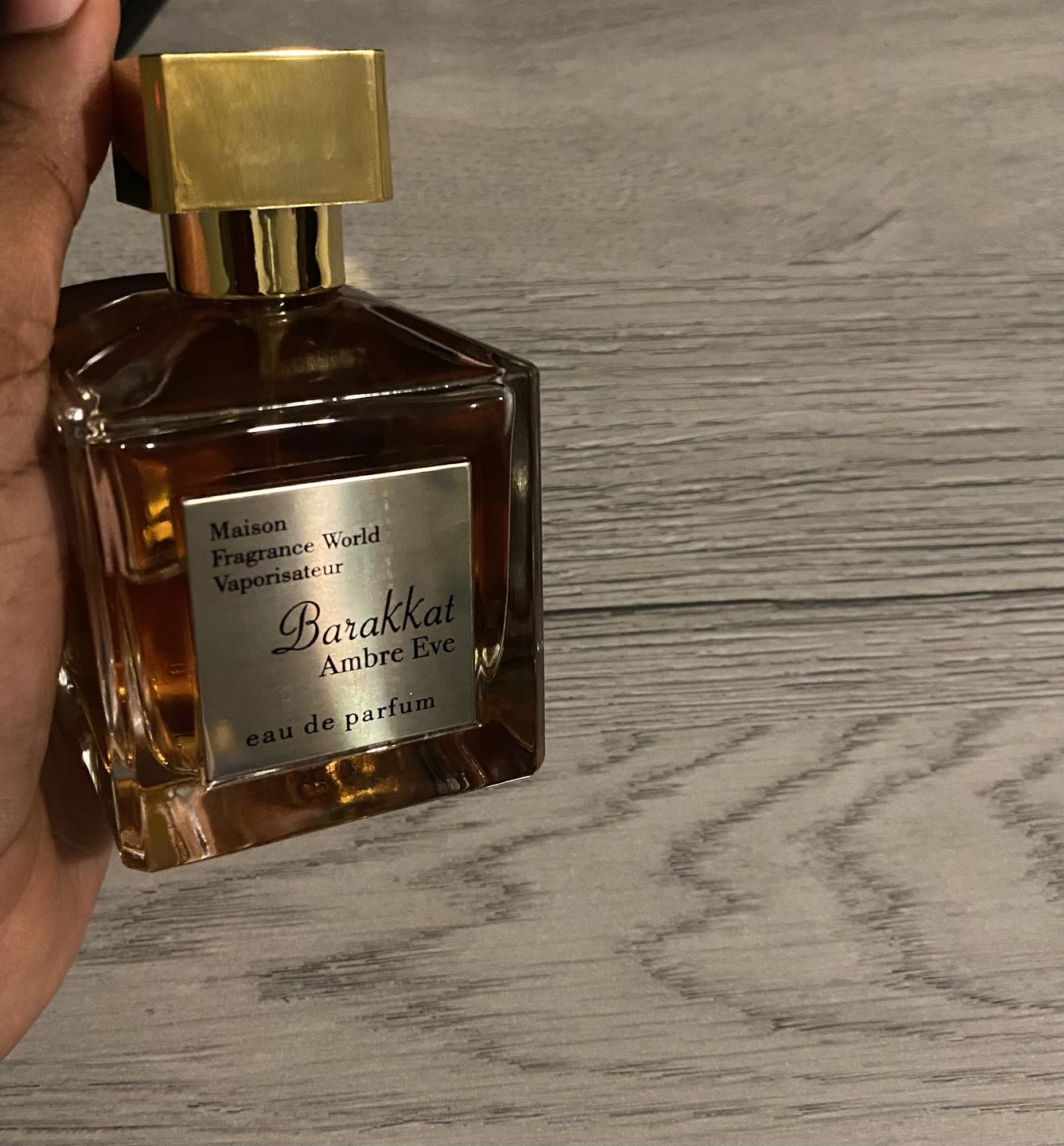 Customer photo review of Barakkat Ambre Eve 100 ml Eau De Parfum Amber eve