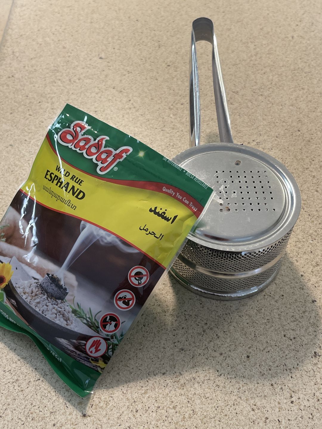Customer photo review of Esphand Incense - Wild Rue Seed - Pack of 2 Esfan