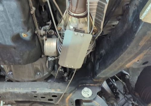 Customer photo review of Cat Rap Catalytic Converter Anti Theft Security Device Shield