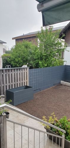 Customer photo review of AlbersDesign Hochbeet HB1 in Anthrazit (RAL7016)