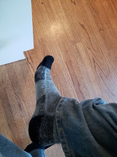 Customer photo review of J.B. Field's "Backpacker" Light-weight Merino Wool Hiking Sock - CLEARANCE (3PK)