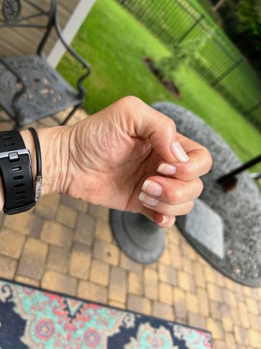 Customer photo review of Longwear Nail Polish - Chilly Creme