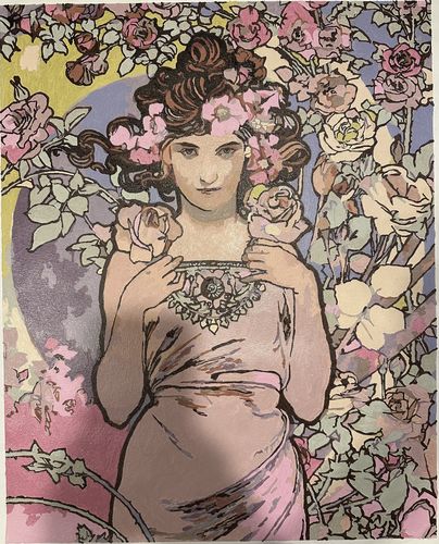 Customer photo review of The Rose (1898) - Paint by Numbers