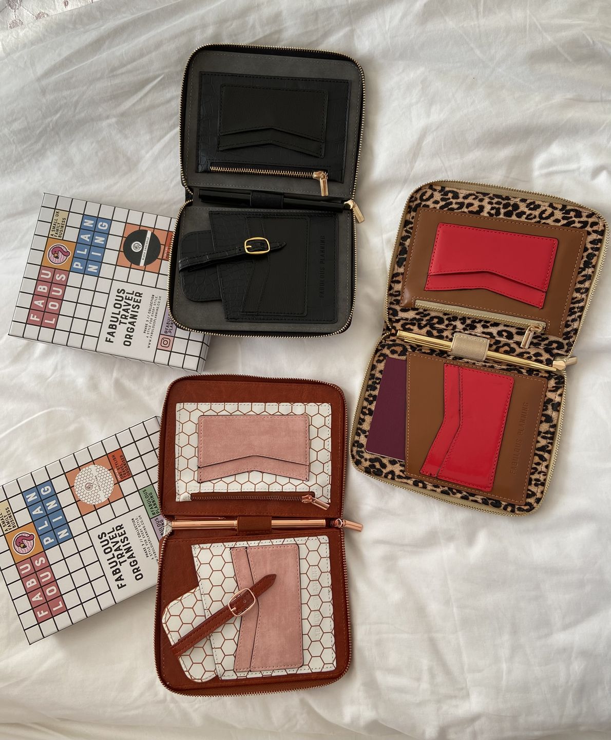 Customer photo review of Gold Honeycomb - Travel Organiser