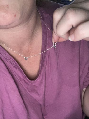 Customer photo review of The Original Letter Necklace