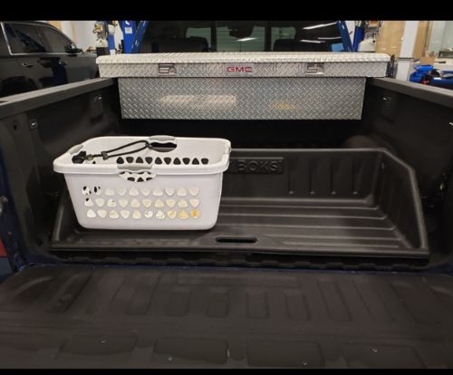 Customer photo review of Last Boks Truck Bed Organizer Storage Box