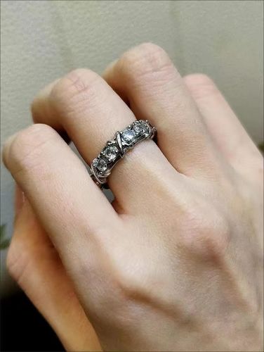 Customer photo review of Oveallgo™Magnetology Moissanite Diamond Ring（Limited time discount 🔥 last day）