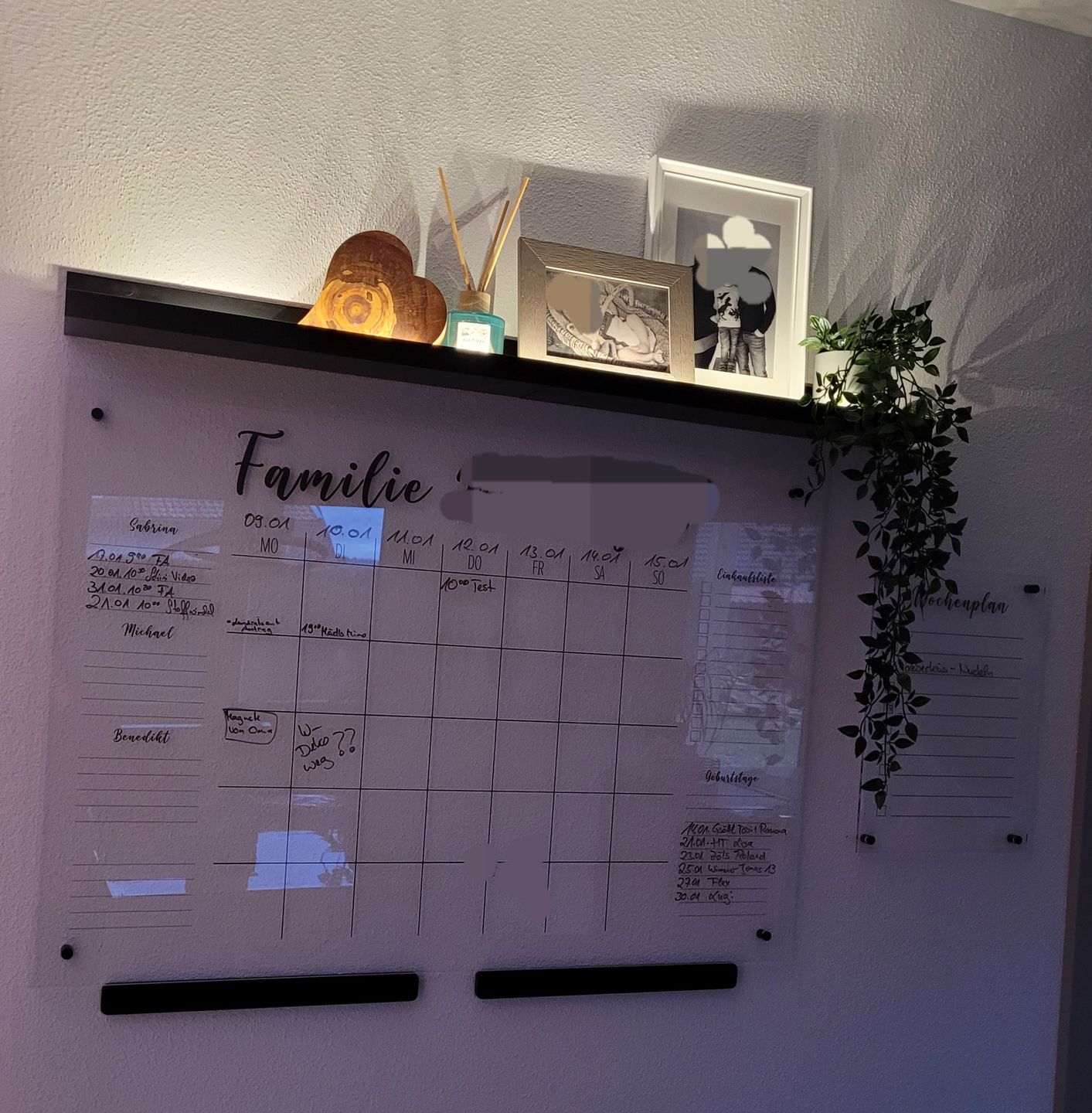 Customer photo review of 4-Namen Familienplaner