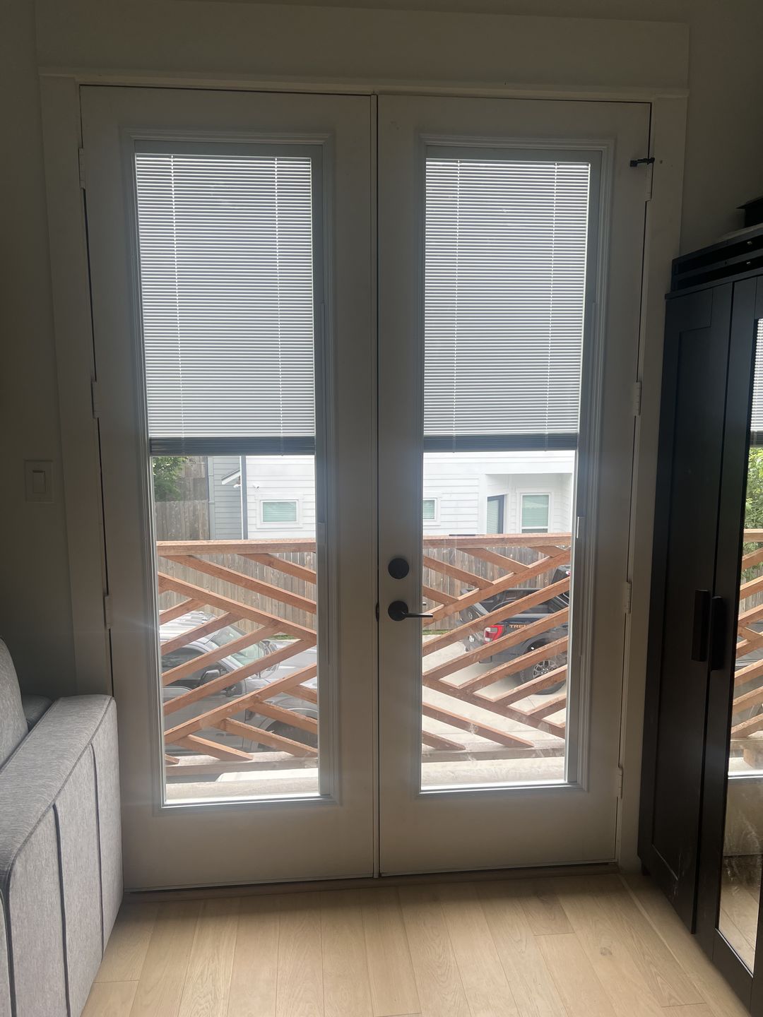 Customer photo review of Raise & Lower Blinds Glass and Frame Kit (Tall Full Lite)